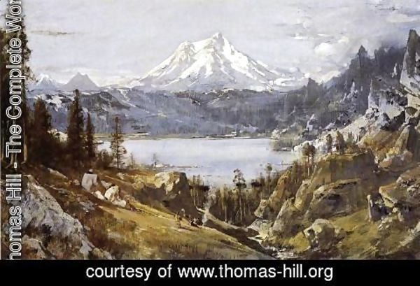 Thomas Hill - Mount Shasta from Castle Lake
