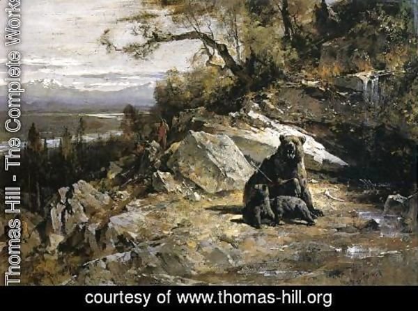 Thomas Hill - Squaw Valley near Now-ow-wa (or Old Grizzly's Den Invaded)