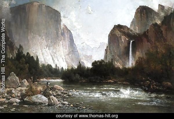 Piute Fishing on the Merced River, Yosemite Valley