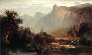 Piute Indian family in Yosemite Valley.