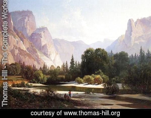 Thomas Hill - Piute Indians in Yosemite Valley