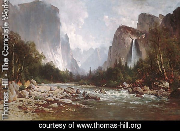 View of Yosemite Valley 1885