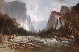 View of Yosemite Valley 1885