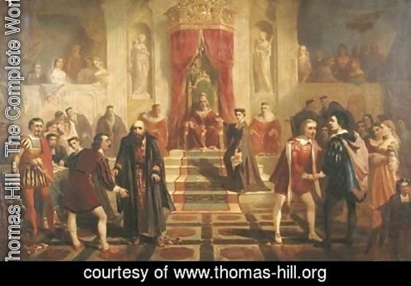 Thomas Hill - The Trial Scene from the Merchant of Venice