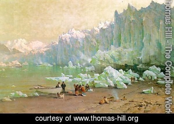 Thomas Hill - The Muir Glacier in Alaska  1887-88