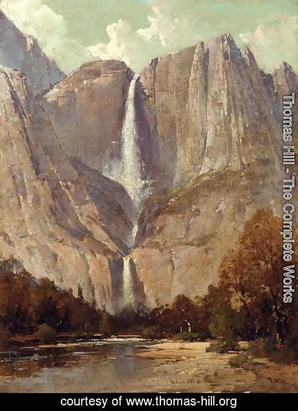 Thomas Hill - Bridle Veil Fall, Yosemite