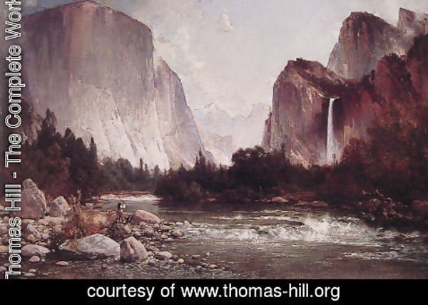 Thomas Hill - Fishing on the Merced River