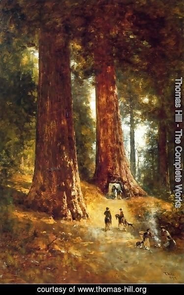 Thomas Hill - In the Redwoods