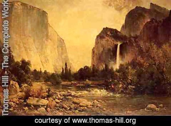 Thomas Hill - Lone Fisherman in Yosemite