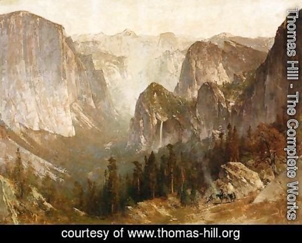 Thomas Hill - Piute Indian Encampment, Yosemite