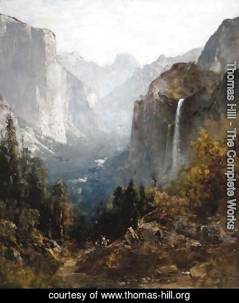 Thomas Hill - Bridal Veil Falls, Yosemite