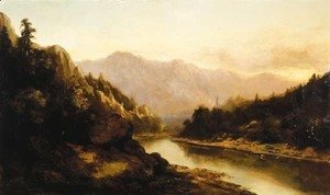 Thomas Hill - Sunrise in the Mountains